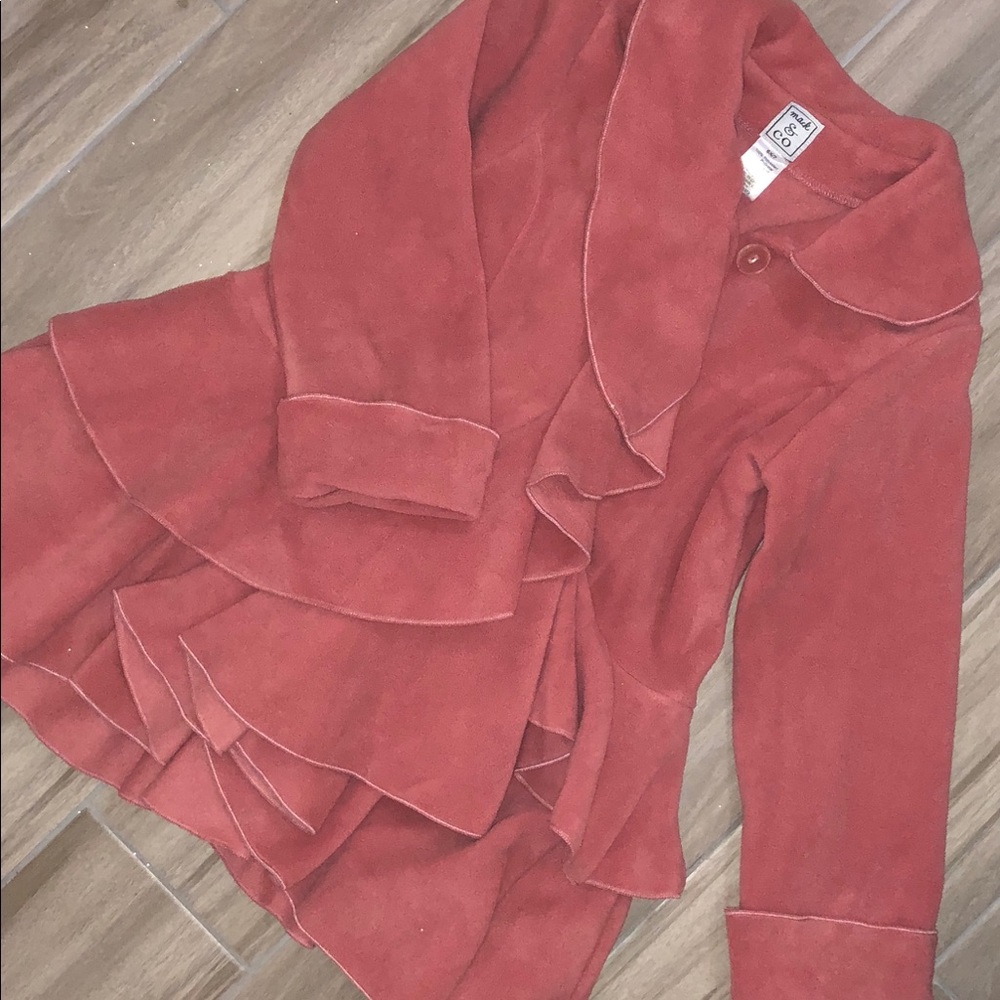 Girls winter fleece dress coat